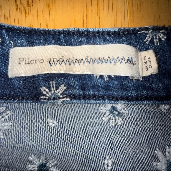 Anthropologie Pilcro embroidered Women's high rise cropped bootcut size 29 Jeans - Picture 8 of 14